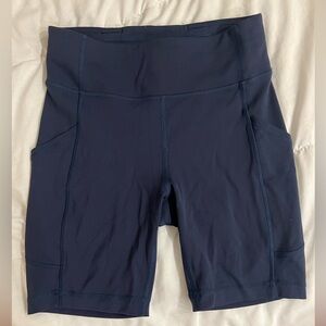 Lululemon | 5 inch Bike Shorts | Navy | 6